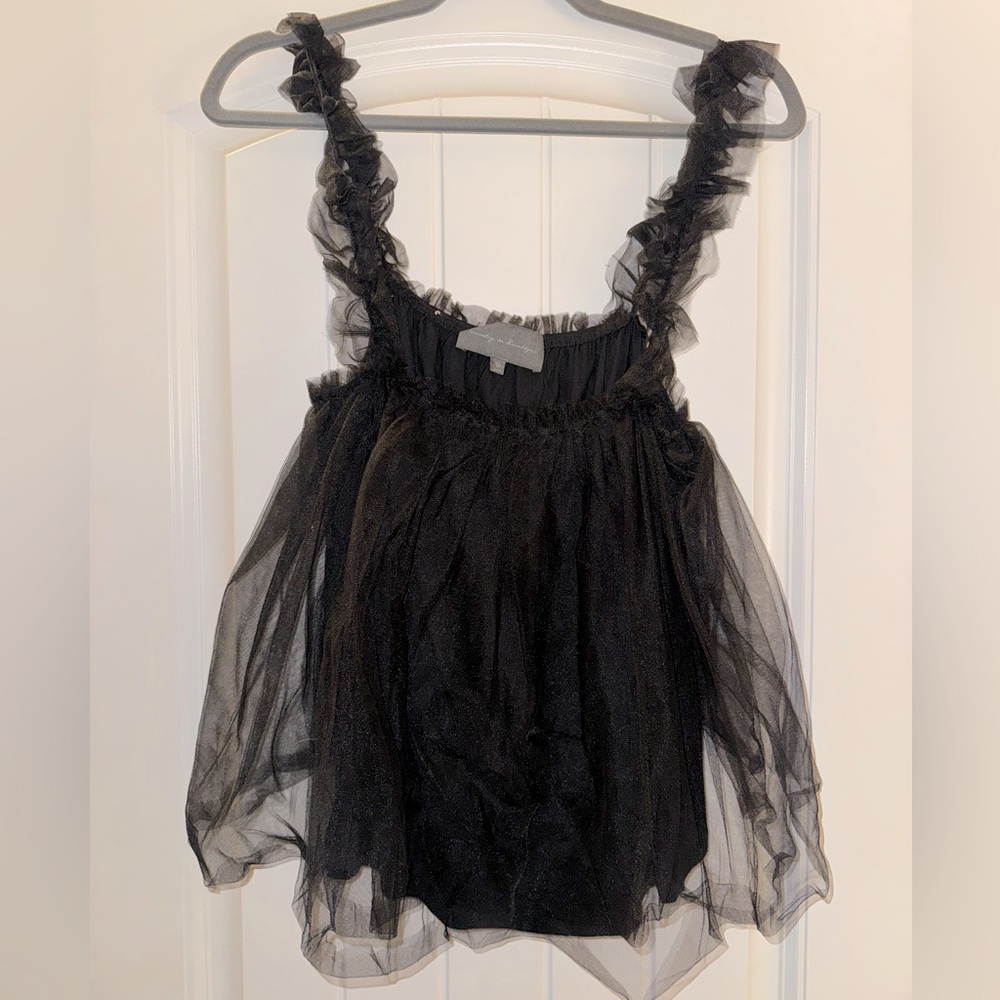 Anthropologie tulle top